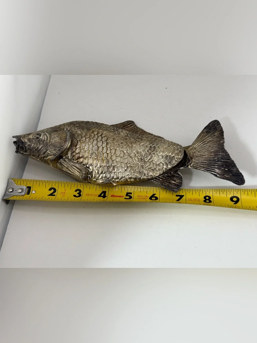 Mid-century silver-plated fish holder